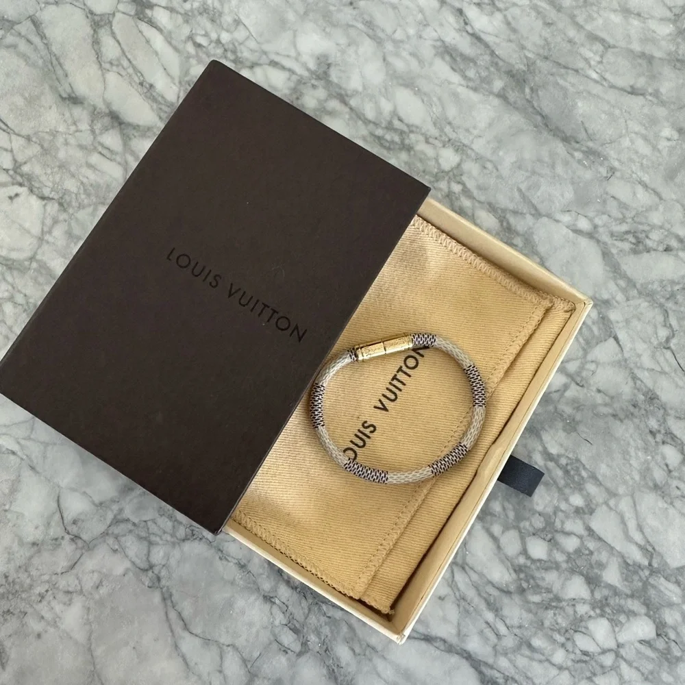 Louis Vuitton keep it damier leather bracelet - Picture 8 of 9